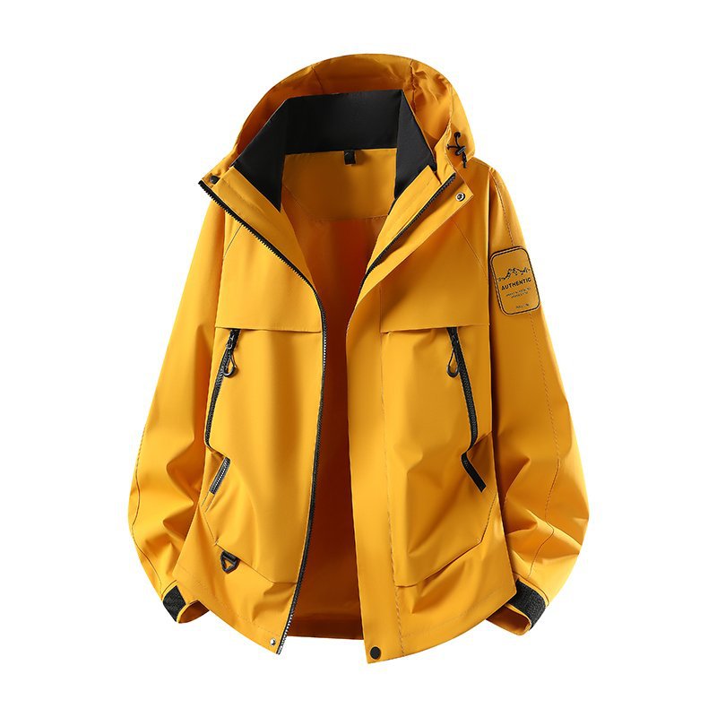 Unisex Hooded Casual Cargo Jacket for Outdoor
