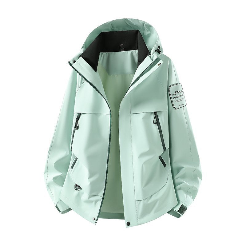 Unisex Hooded Casual Cargo Jacket for Outdoor