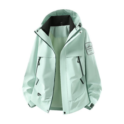 Unisex Hooded Casual Cargo Jacket for Outdoor