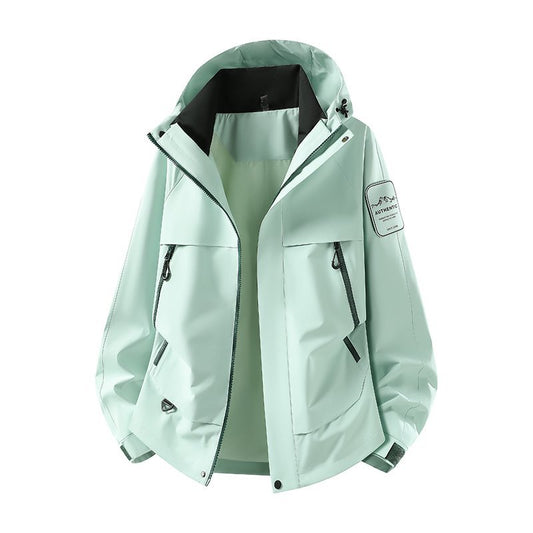 Unisex Hooded Casual Cargo Jacket for Outdoor