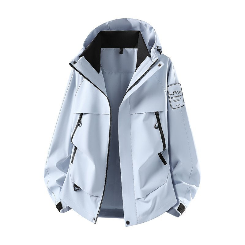 Unisex Hooded Casual Cargo Jacket for Outdoor