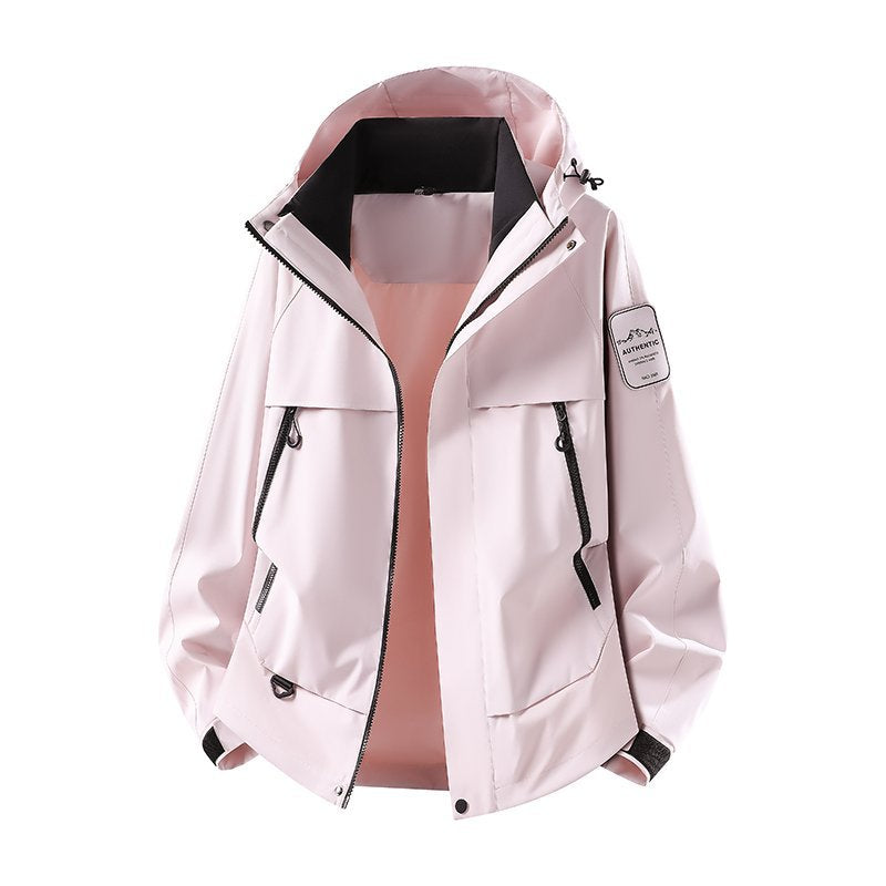 Unisex Hooded Casual Cargo Jacket for Outdoor
